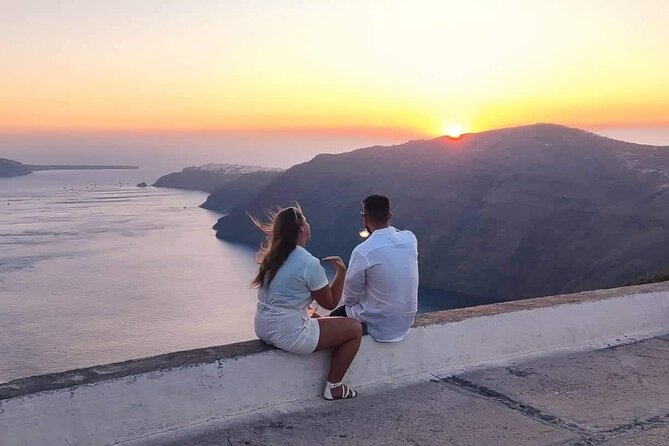 Santorini Private Picnic Sunset Tour - Imerovigli and the blue-domed church