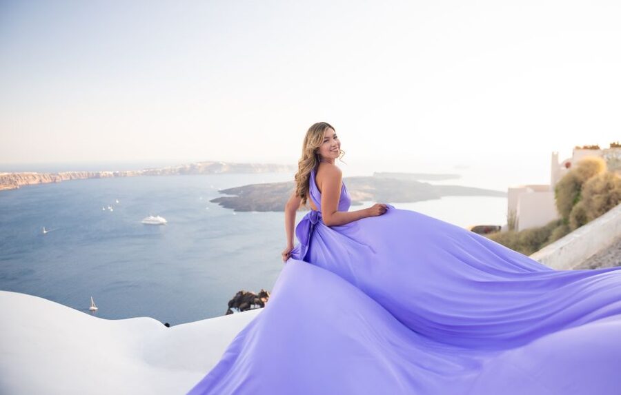 Santorini: Proffessional Flying Dress Photoshoot - Is the $418 group price good value?