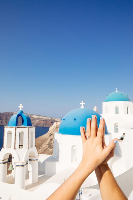 Santorini Proposal: A Luxury Photoshoot for Your Yes! Moment - What the $553 price really buys