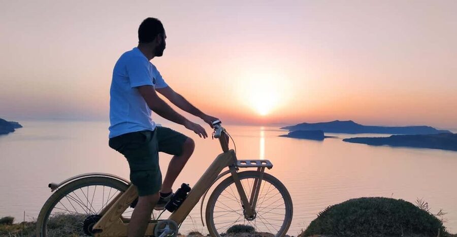 Santorini's Private 2-hour Wooden E-bike Tour - My final take: book it for the castle, not just the bike