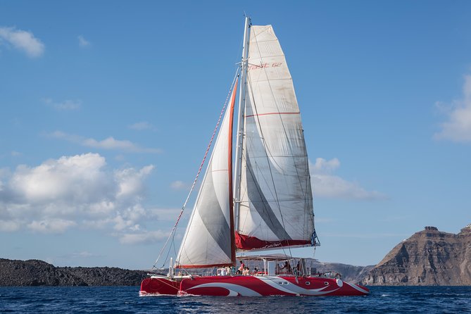Santorini Sailing Dream Catcher with BBQ Lunch and Drinks - Why seeing Santorini from the water matters