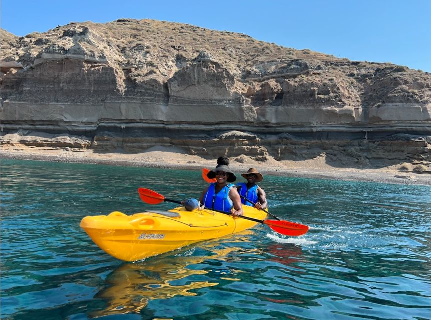 Santorini: Sea Caves Kayak Trip with Snorkeling and Picnic - Timing, flexibility, and the real pace of the day