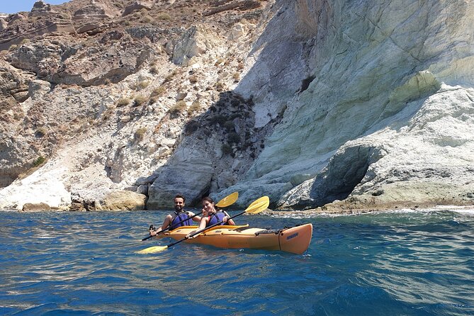 Santorini Sea Kayak - South Discovery, Small Group incl. Sea Caves and picnic - Kambia Beach and the return to Akrotiri