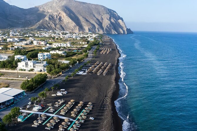 Santorini See Everything All Day Private Tour - Perissa brings black sand and a coastal pause