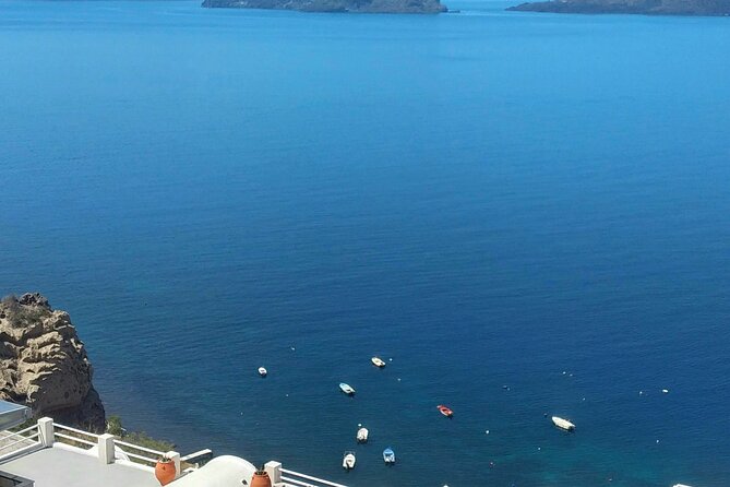 Santorini Summer Panorama - Megalochori, where the day slows down