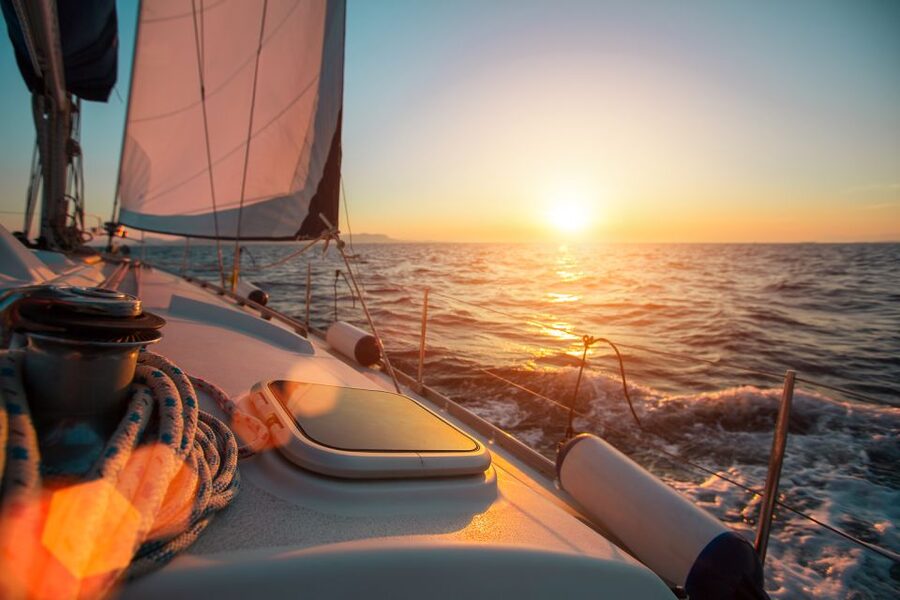 Santorini: Sunset Caldera Cruise with BBQ Meal and Drinks - From your hotel to Vlihada Marina