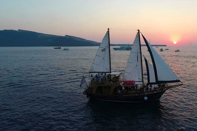 Santorini Sunset Cruise in Caldera - Reaching Nea Kameni And Its Smoking Craters