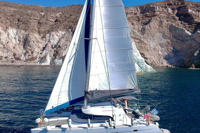 Santorini Sunset:Private All-In Catamaran Cruise (Food&Drinks) - Sunset away from the Oia crowds