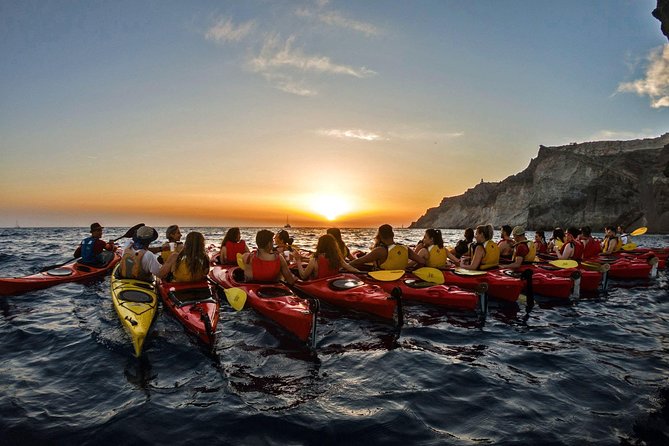 Santorini: Sunset Sea Kayak with Light Dinner with Pick-up Option - Why this Santorini sunset feels different
