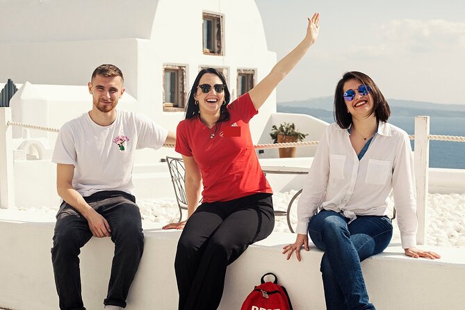 Santorini Sunset Walking Tour inc. tastings and 5 drinks - The Three Bells of Fira and the island’s seafood tradition