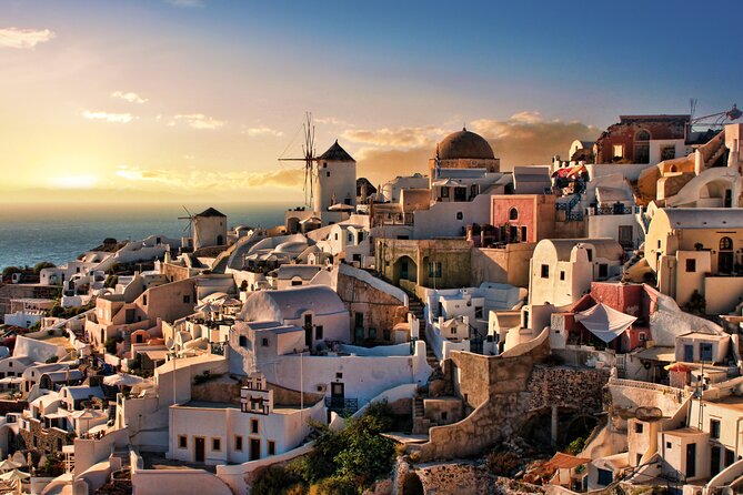 Santorini Sunset Walking Tour inc. tastings and 5 drinks - Wine, a seasonal dish, and a quieter viewpoint