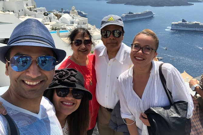 Santorini Unique Experience - Road Tour - Megalochori and its colorful wooden doors