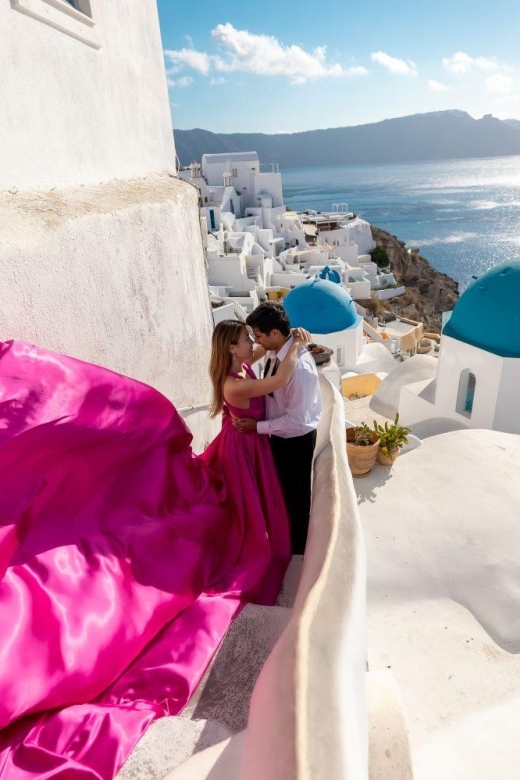 Santorini: Unique Flying Dress Photoshoot Experience - What you receive after the shoot