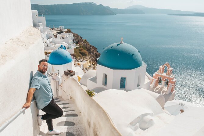 Santorini Vacation Photoshoot - The Blue Domes and the Oia Setting