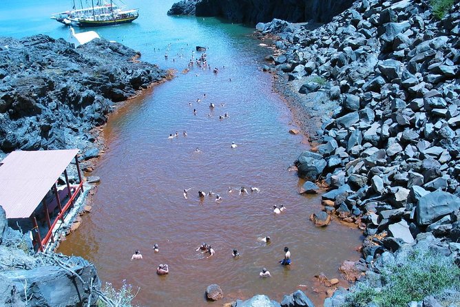 Santorini Volcanic Islands Cruise: Volcano, Hot Springs and Thirassia - Swimming beside Palea Kameni’s thermal waters