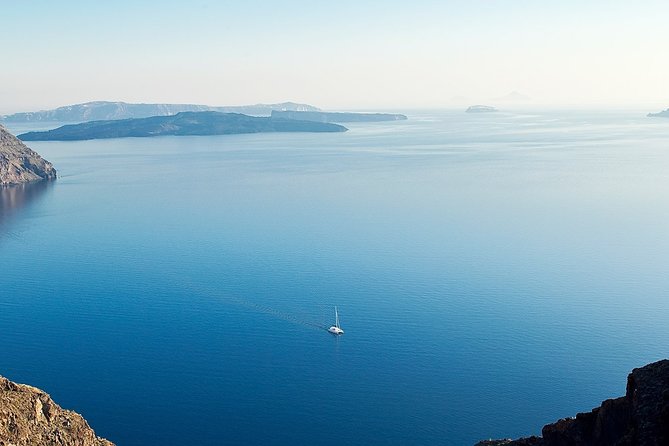 Santorini Volcanic Sunset Cruise - Swimming in mineral hot springs