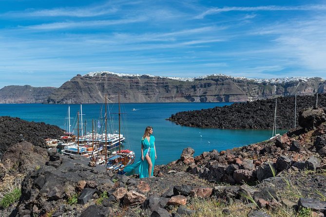 Santorini Volcano Half Day Tour - Nea Kameni: walking on the active volcanic island