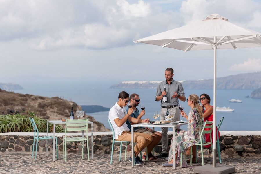 Santorini Wine Roads: Tour of 3 Wineries with a Sommelier - Starting with pickup and a scenic island drive