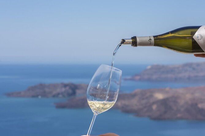 Santorini Wine Tasting: Day or Sunset Private Tour - Santo Wines brings the cliffside view