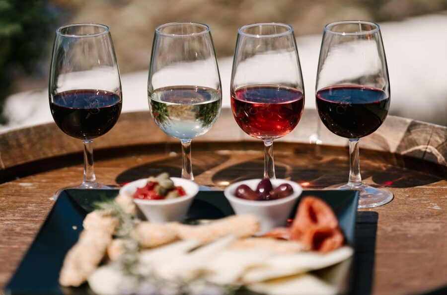 Santorini: Wine Tasting Tour to 3 Wineries with Transfer - Venetsanos Winery and the caldera view