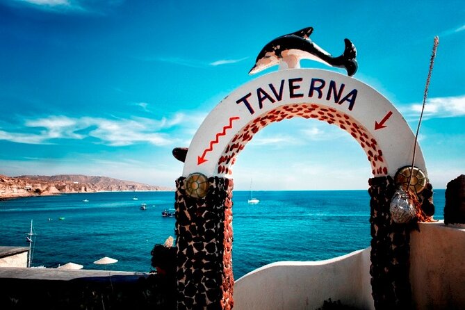 Secrets of Santorini - Private Full Day Tour with Dinner - Red Beach and dinner at a family taverna
