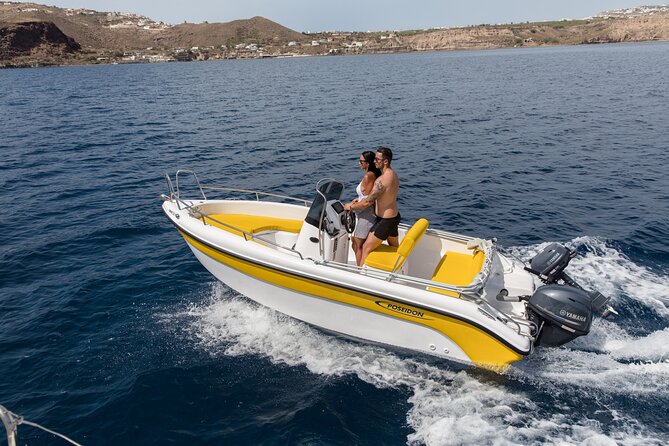 Self-Drive License-Free Boat Rental in Santorini from Vlichada - Key points to know before booking