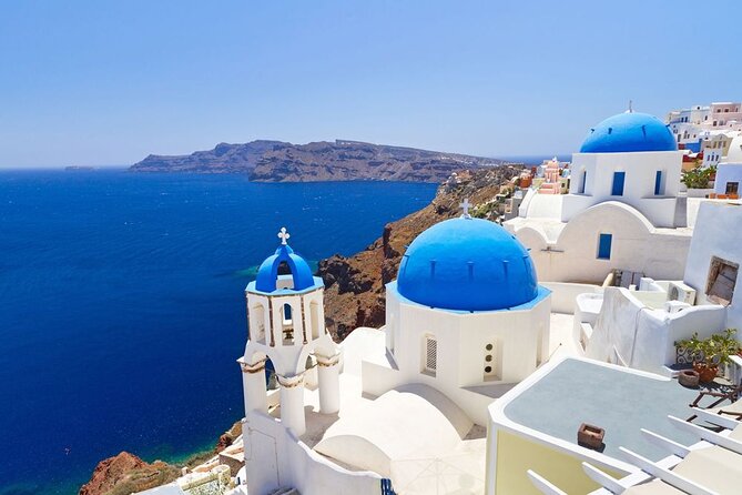 Shore Excursion & Sightseeing at Blue dome Santorini - Firostefani offers a quieter blue-dome pause