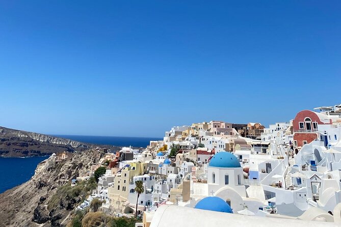 SKIP CABLE CAR® The Original Santorini Tour for Cruise Passengers - Finikia gives you the blue-domed view without the crush