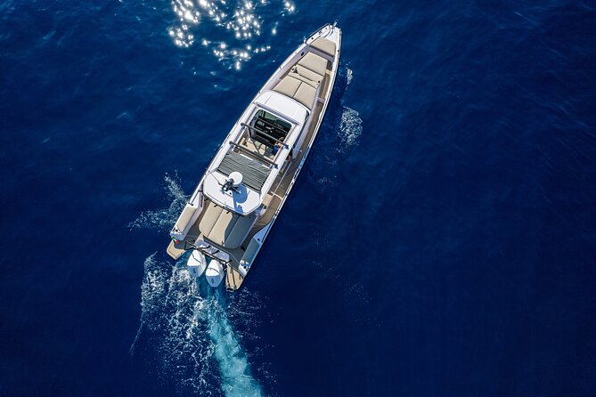 The Fastest Private Motor Yacht in Santorini - All Inclusive Tour - Mesa Pigadia, the strongest swim stop