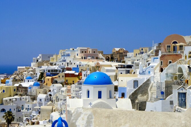 Top Spots Bus Tour in Santorini with Transportation - Prophet Elias and the island from above
