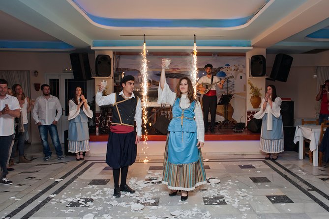 Traditional Greek Night live Music & Dinner Show in Santorini - Seating, space, and comfort