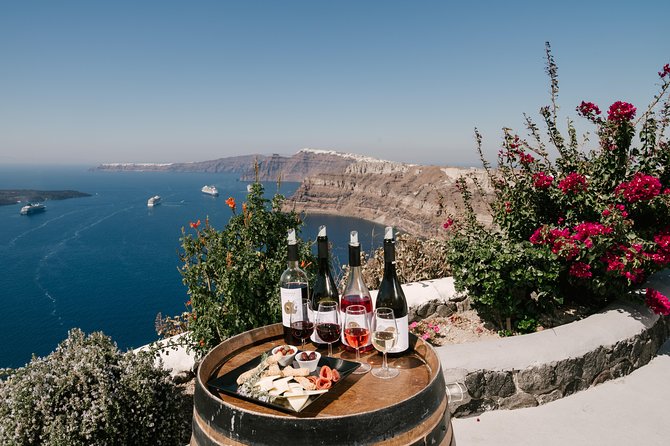 Wine Tour Santorini - Venetsanos Winery and the Caldera View